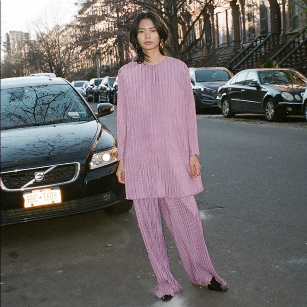 Vintage Mary McFadden Collection I Lilac Set. S-L